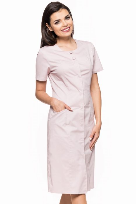 Sukienka medyczna damska Celina – lekko dopasowany krój, widok z przodu