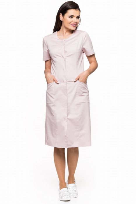 Sukienka medyczna damska Celina – lekko dopasowany krój, widok z przodu
