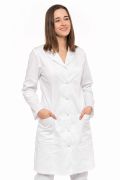 Biały fartuch medyczny Zoja – lekko dopasowany krój