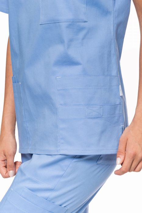 Bluza zabiegowa damska – kieszenie na akcesoria, w tym zapinane na rzep