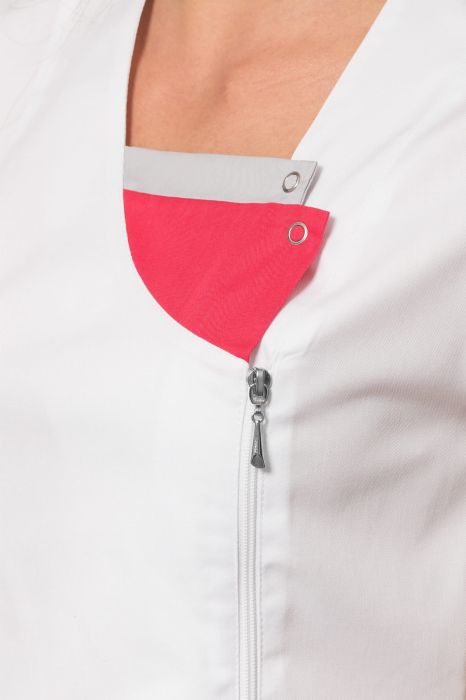 Żakiet medyczny Maria – kieszenie i asymetryczne zapięcie na suwak