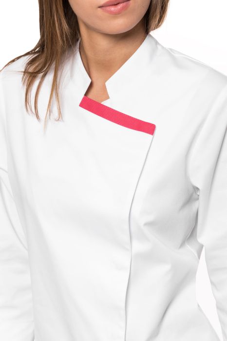 Bluza gastronomiczna Magda – prosta bluza kucharska ze stójką i zapięciem na napy.