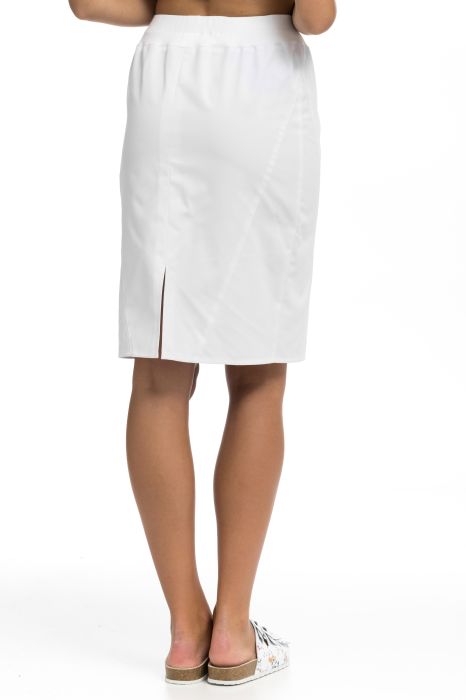 Spódnica medyczna damska 07 – boczne przeszycia wysmuklające sylwetkę